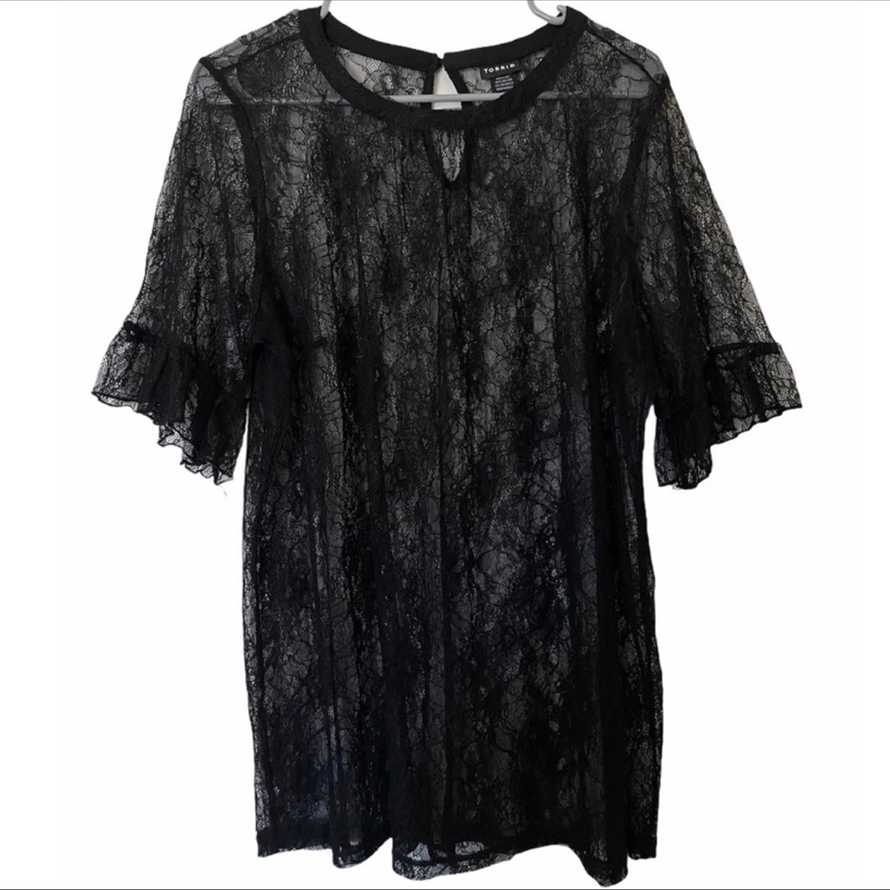 Torrid Sheer Floral Top